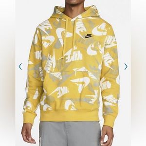 - Mens Nike essential allover printed fleece hoodie